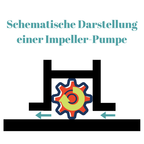 Schematische Darstellung einer Impeler Pumpe